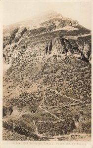 Glacier National Park Swift Current Pass Trail, Real Photo Postcard