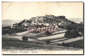 Postcard Old Vezelay General view