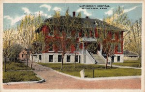 Postcard McPherson Hospital in McPherson, Kansas~122552