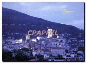 Postcard Modern Grasse perfume capital city lights