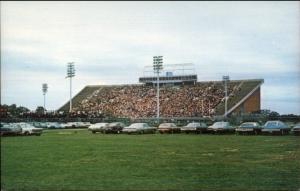 DeKalb De Kalb IL Football Game Old Cars Postcard