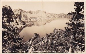 Oregon Crater Lake Showing Phantom Ship 1936