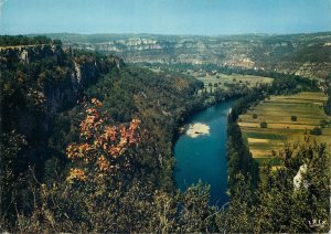 Postcard France la vallee du lot un site pittoresque le saut de la mounine river