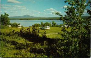 Nulki Lake BC near Vanderhoof Camping Fishing Resort Unused Vintage Postcard D72