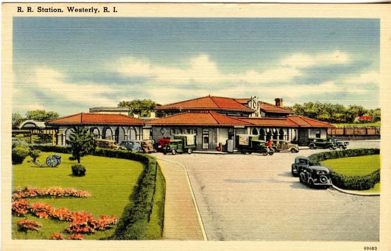 RI - Westerly. Railroad Station, Depot