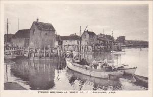 Massachusetts Rockport Evening Shadows At Motif No 1 Albertype