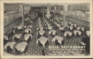 Cleveland OH Mills Ohio Restaurant Euclid Ave Old Postcard