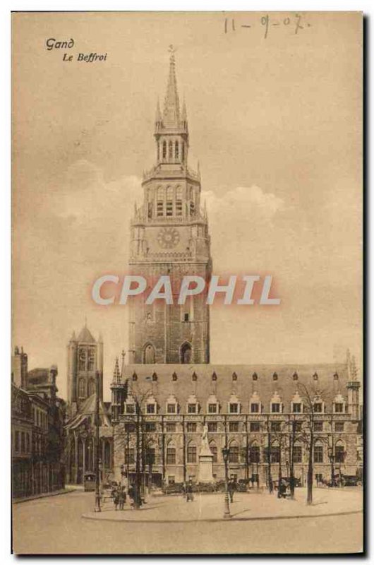 Old Postcard Ghent The Belfry