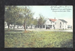 GENEVA-ON-THE-LAKE OHIO ENGLEMERE FARM VINTAGE POSTCARD