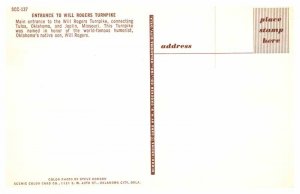 Postcard HIGHWAY SCENE Tulsa Oklahoma OK AS3890