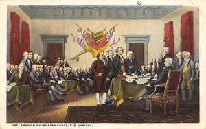 Declaration of Independence US capital History Unused 