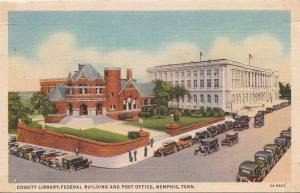 LP77  Memphis, Tennessee, TN, postcard, Cossitt Library, 