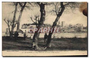 Postcard Old Avignon (Vaucluse) General view taken of Barthelasse