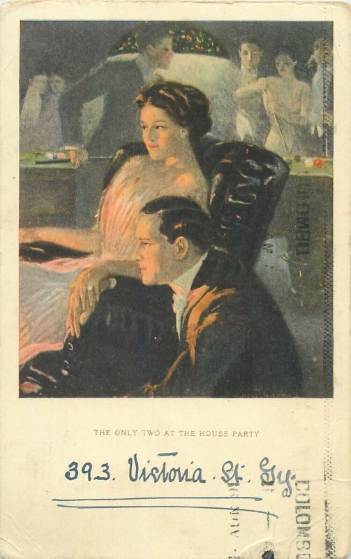 The only two at the house party C. W. Faulkner & Co. series postcard