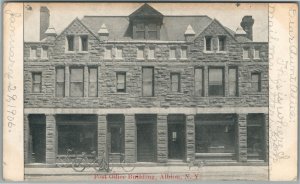 ALBION NY POST OFFICE ANTIQUE POSTCARD