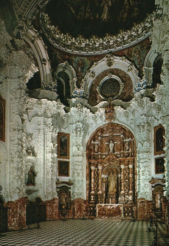 Postcard Sacristy Granada La Cartuja Charterhouse Carthusian Monastery Spain
