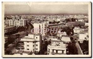 Old Postcard Casablanca Morocco Park Avenue and the small high school