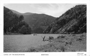 Gates Of The Mountains Montana Scenic View Real Photo Antique Postcard K102004