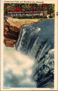 Vintage Postcard Cumberland Falls Moonbow Inn, Kentucky Jellico, TN 1940s JC2