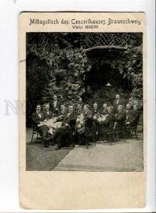 260698 Lunch table MUSICIANS Concerthaus Braunschweig 1898 OLD