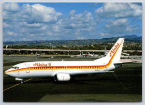 Airplane Postcard Aloha Airlines Airways Boeing 737-3T0 N18359 at Honolulu FS1