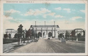 Postcard Railroad Union Station Washington DC