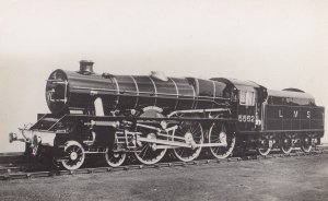 LMS Railway 5552 Train King George V Jubilee Class Train Real Photo Old Postcard
