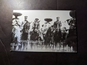 Mint Mexico PPC Postcard Mexican Revolution General Zapata in Mexico City