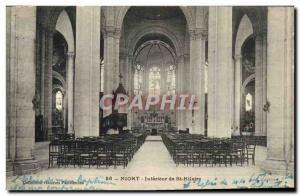 Postcard Old Nirot Interior of St Hilaire