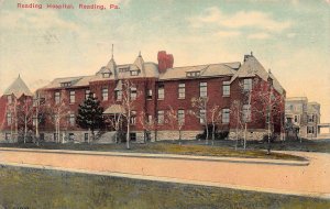Reading Hospital, Reading, Pennsylvania, Early Postcard, Used in 1917
