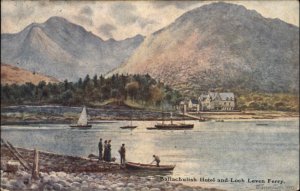 Antique PC A/s Warren Williams LOCH LEVEN FERRY SCOTLAND Ballachulish Hotel