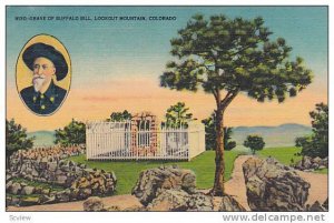 Grave Of Buffalo Bill, Lookout Mountain, Colorado, PU-1942