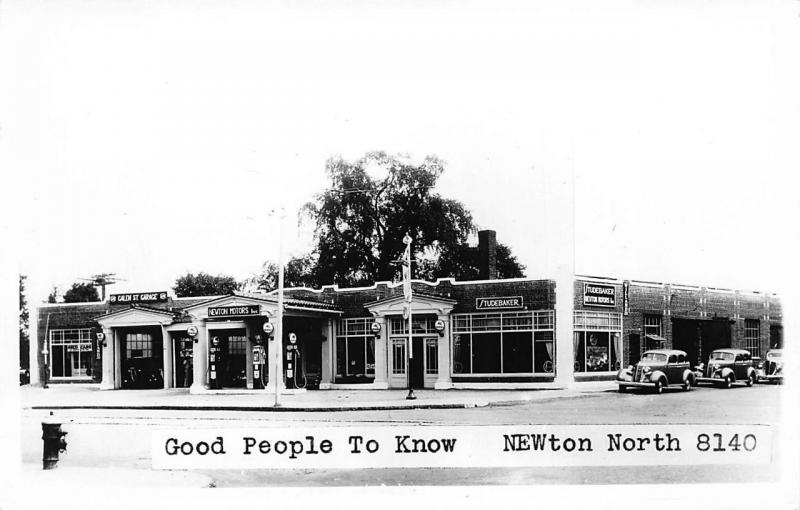 Newton MA Newton Motors Studebaker Dealership Real Photo Postcard