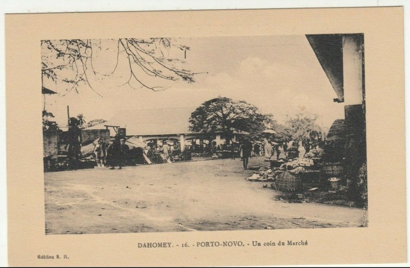 Benin; Dahomey, No 16, Porto Novo, A Corner Of The Market PPC, By ER, Unused
