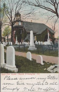 Postcard Old Swedes Church Wilmington DE 1906