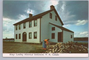 Ingraham House, Kings Landing Historical Settlement, New Brunswick, Postcard