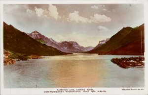 Waterton Lake Alberta AB Waterton Series 44 c1950 Spalding RPPC Postcard H10