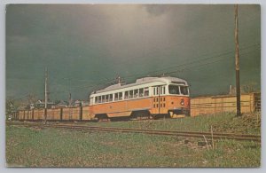 Transportation~Metropolitan Transit Authority 3331 Worcester MA~Vintage Postcard