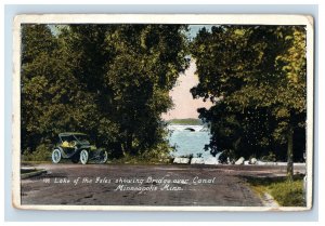 C 1900-06 Lake OF The Isles Showing Bridge, Minneapolis Minn. Postcard P155E