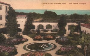 Vintage Postcard 1906 Patio Of The Cloister Hotel Resort Sea Island Georgia GA