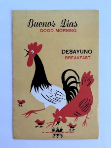 Vintage 60s Hotel Tequendama Restaurant Breakfast Menu Bogota Columbia