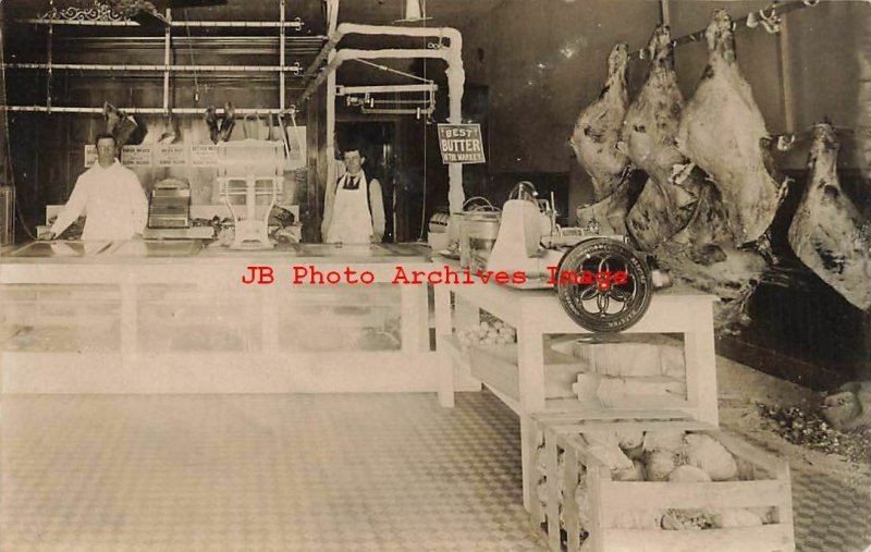 ID, Twin Falls, Idaho, RPPC, Twin Falls Meat Company Butcher Shop Interior,Photo