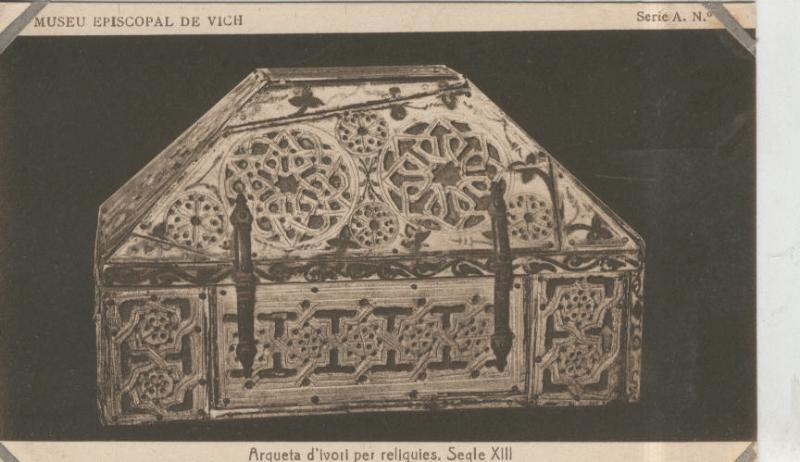 Postal 010236: Vich: museo episcopal: Arqueta d´Ivori per reliquies