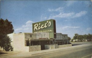 Amarillo Texas TX Rice's Dining Salon Restaurant Vintage Postcard