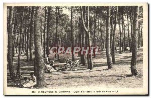 Old Postcard St Georges de Didonne Cure d & # 39air in the forest of pines