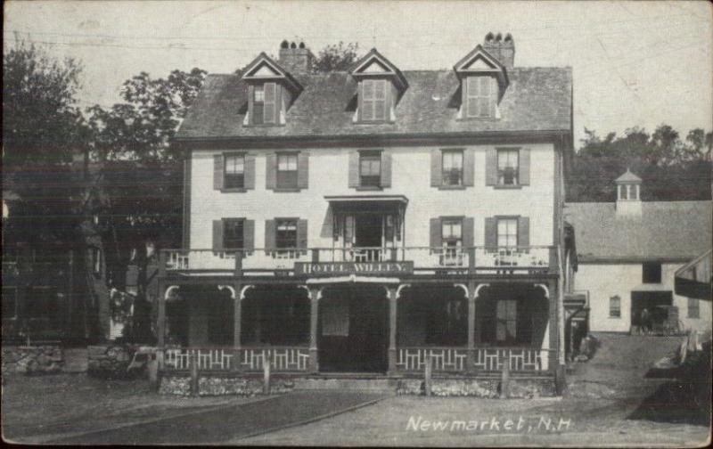 Newmarket NH Hotel Willey c1910 Postcard