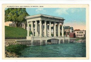 MA - Plymouth. Plymouth Rock & Portico