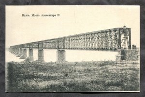 dc133 - RUSSIA 1910s Alexander II Bridge on Volga River