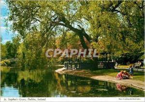 'Modern Postcard Stephen''s Green Dublin Ireland'