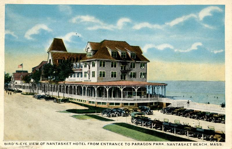 MA - Nantasket Beach. Nantasket Hotel from Entrance to Paragon Park